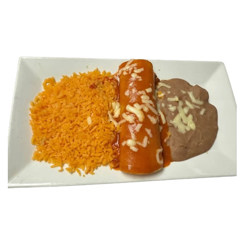 ENCHILADA, RICE & BEANS